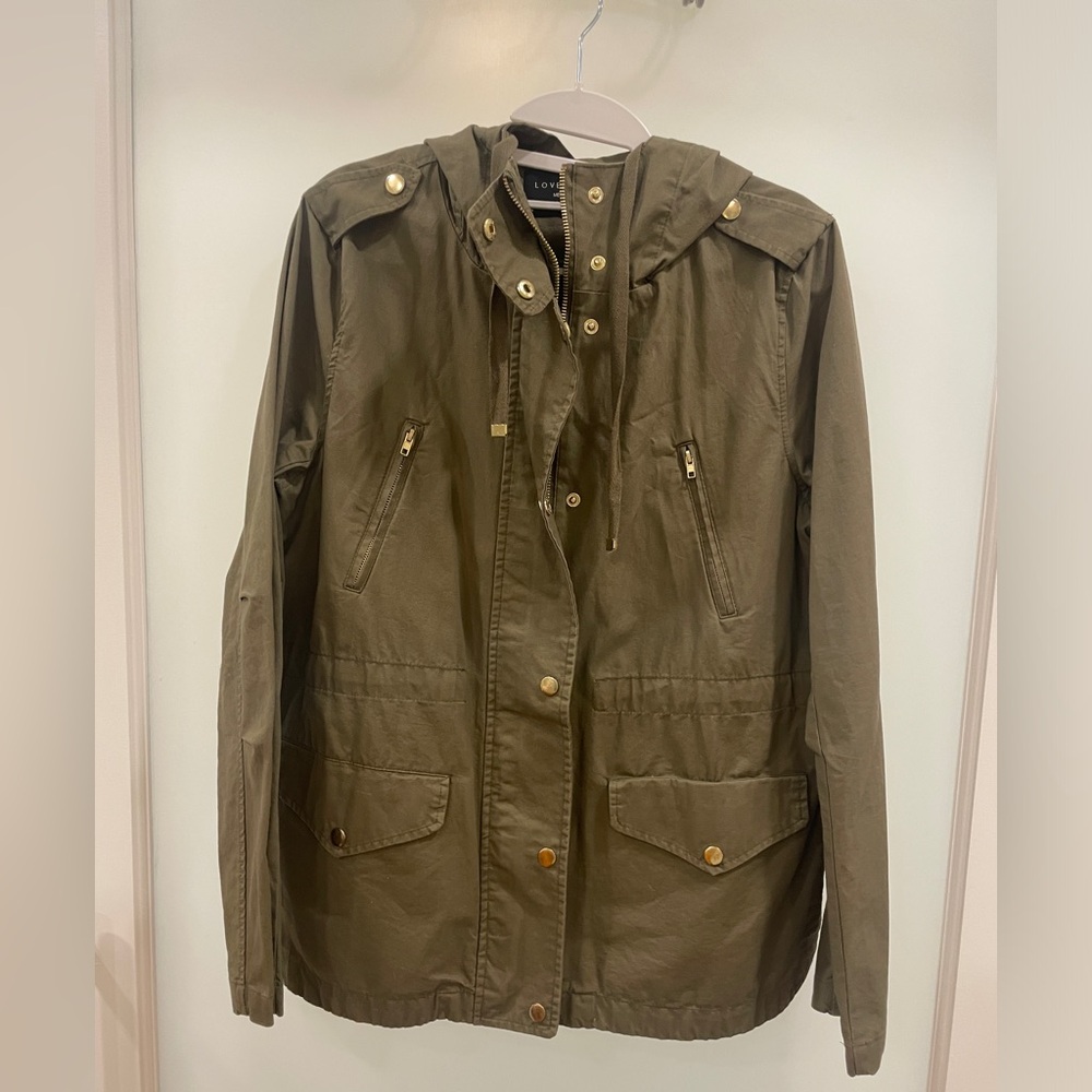 Like new Love Tree Olive Green jacket size medium